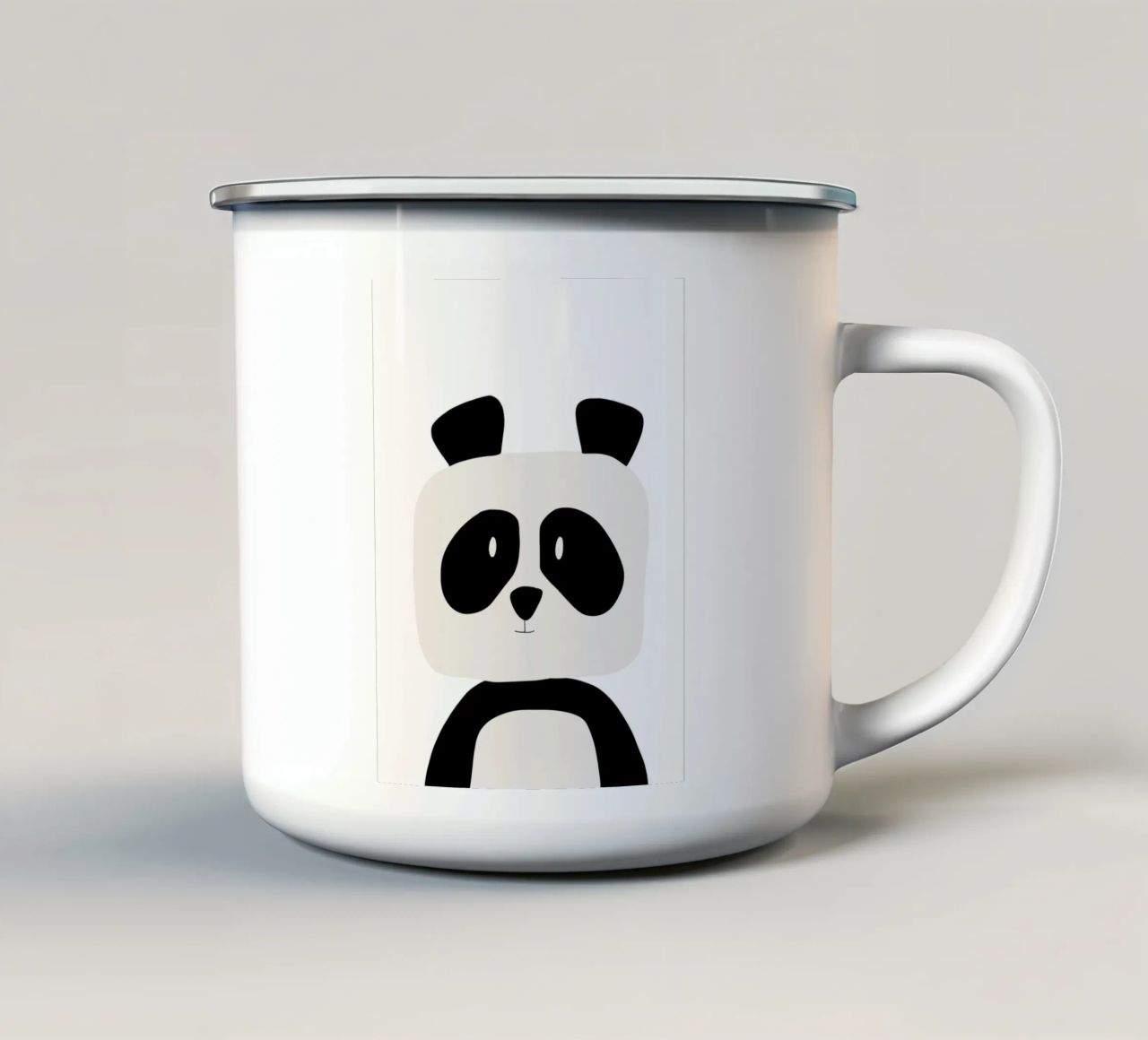 Panda tazza in smalto da BINNE