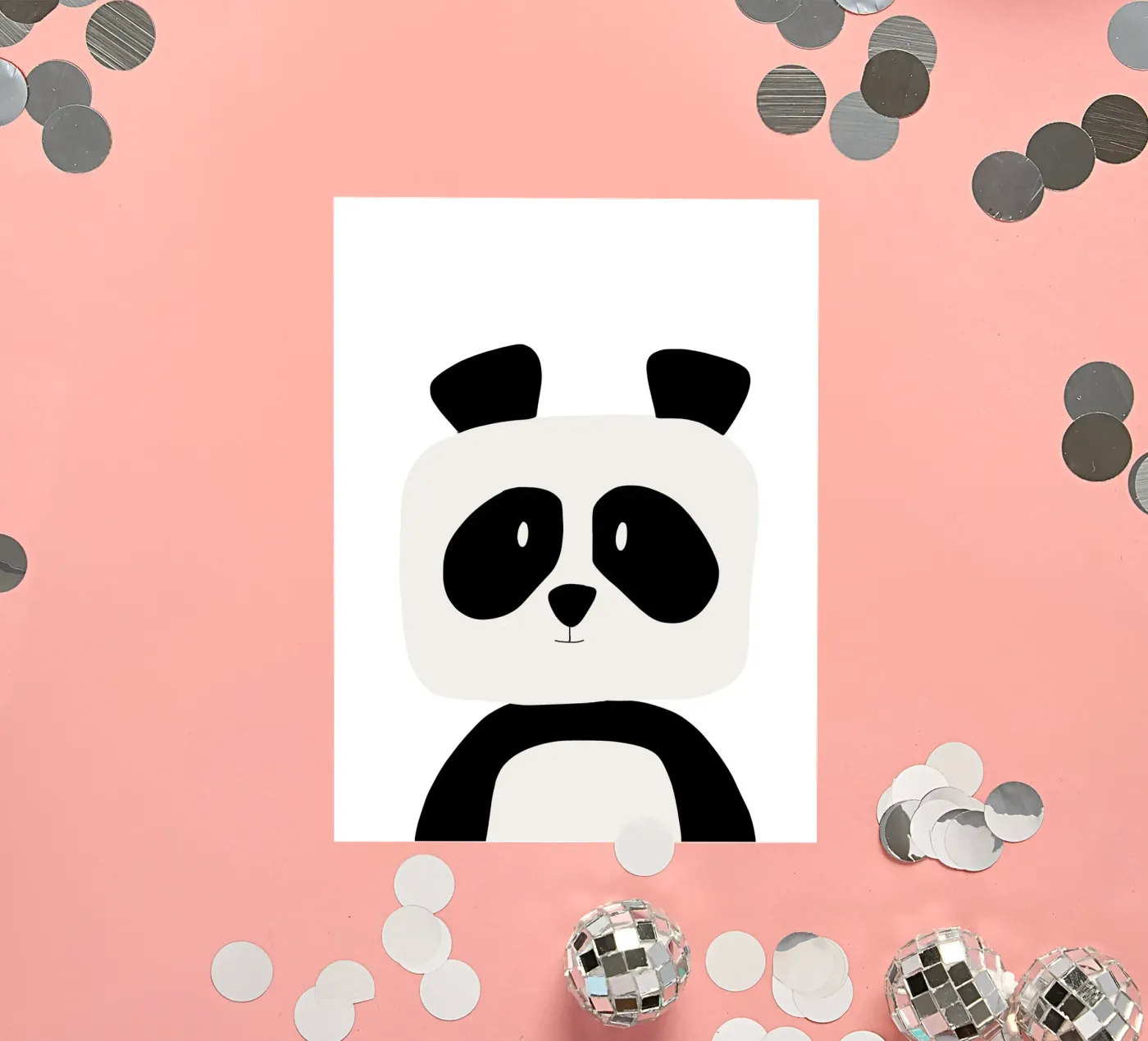 Panda sticker van BINNE