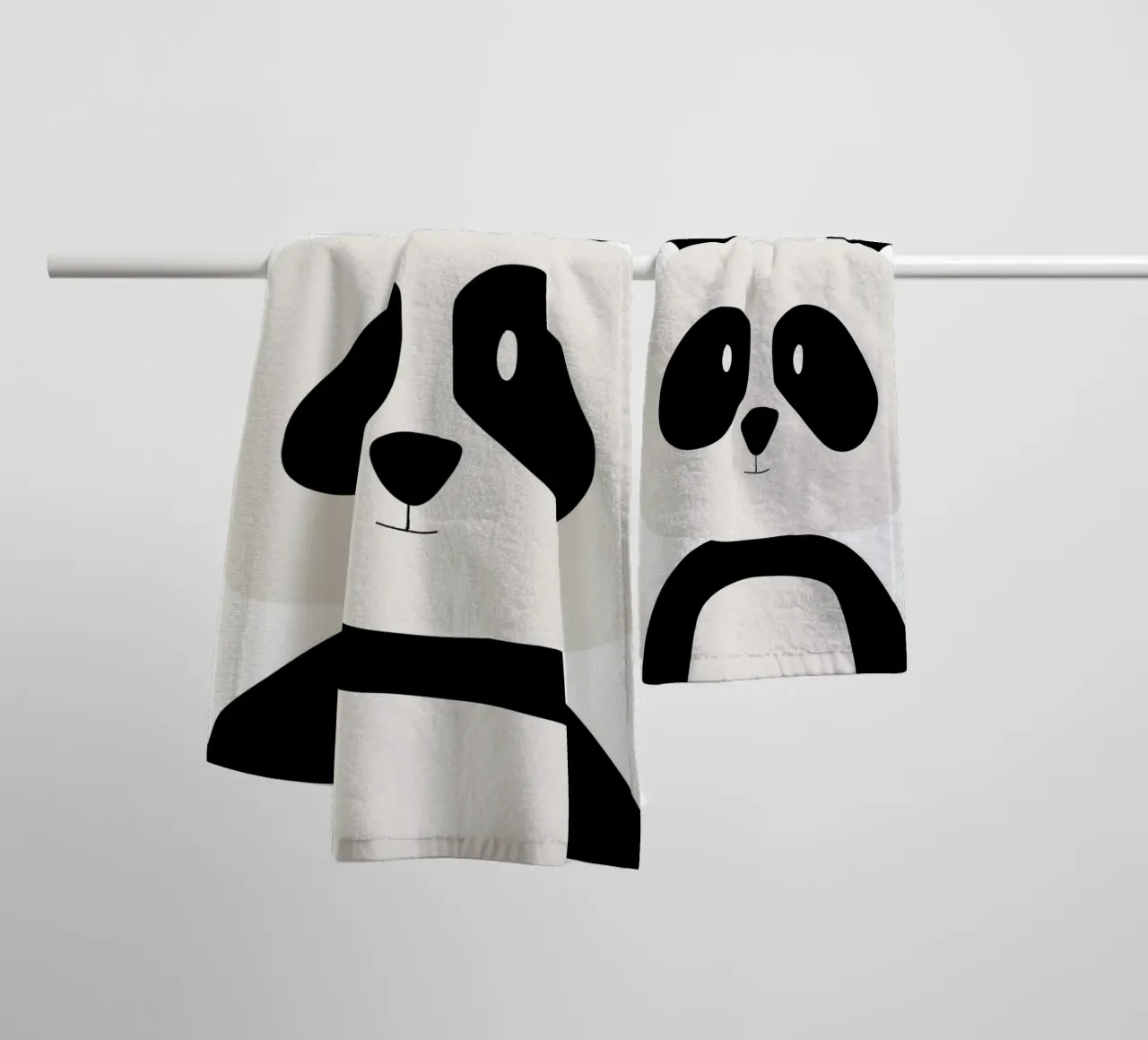 Panda badhanddoek van BINNE