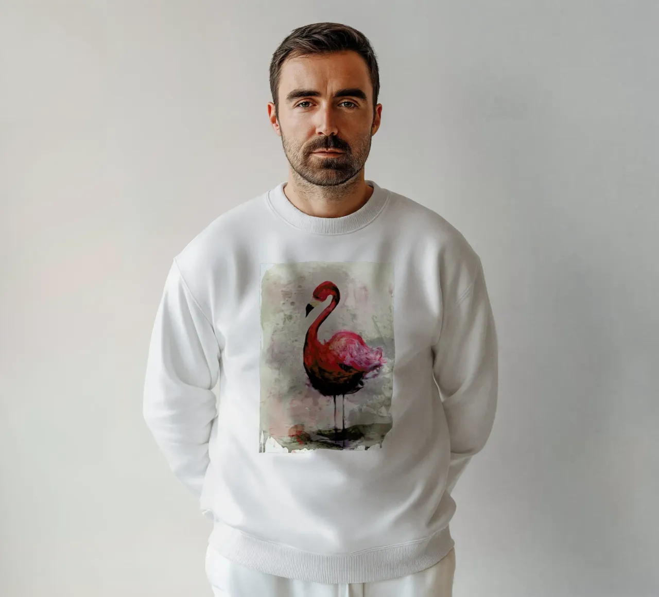 Flamingo sweatshirt by Sabrina Ziegenhorn