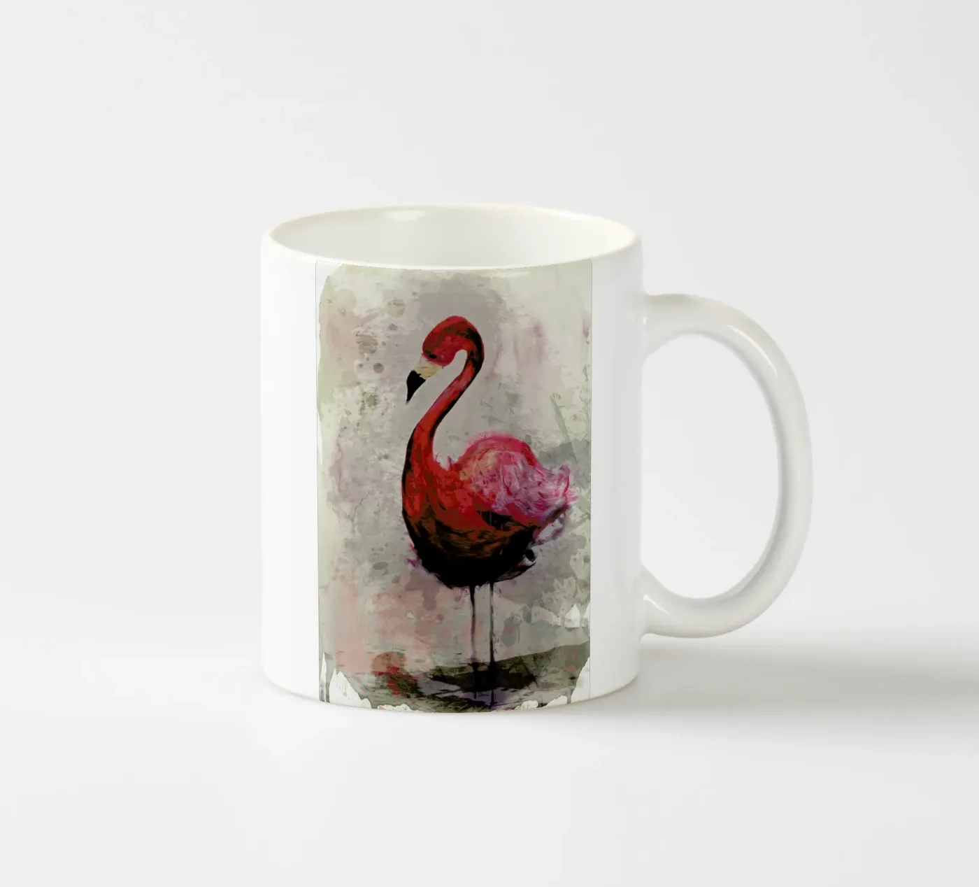 Flamingo ceramic mug by Sabrina Ziegenhorn