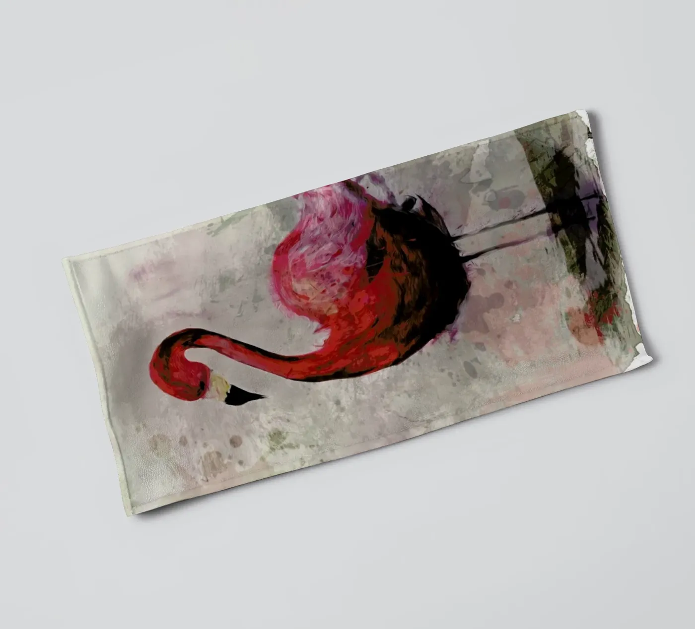 Flamingo badhanddoek van Sabrina Ziegenhorn