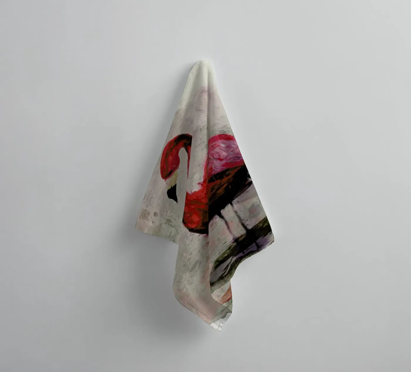 Flamingo badhanddoek van Sabrina Ziegenhorn