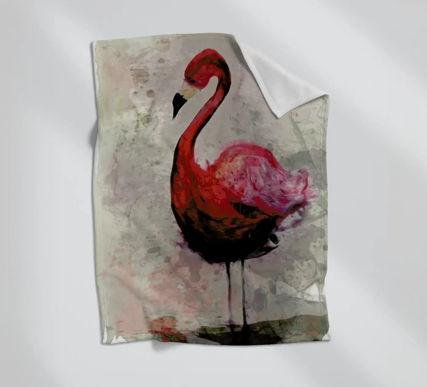 Flamingo Fleecedecke von Sabrina Ziegenhorn