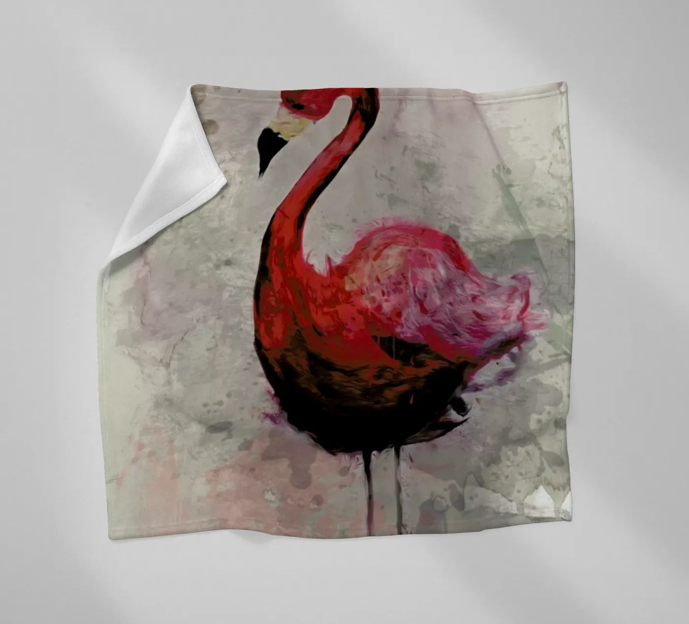 Flamingo Fleecedecke von Sabrina Ziegenhorn