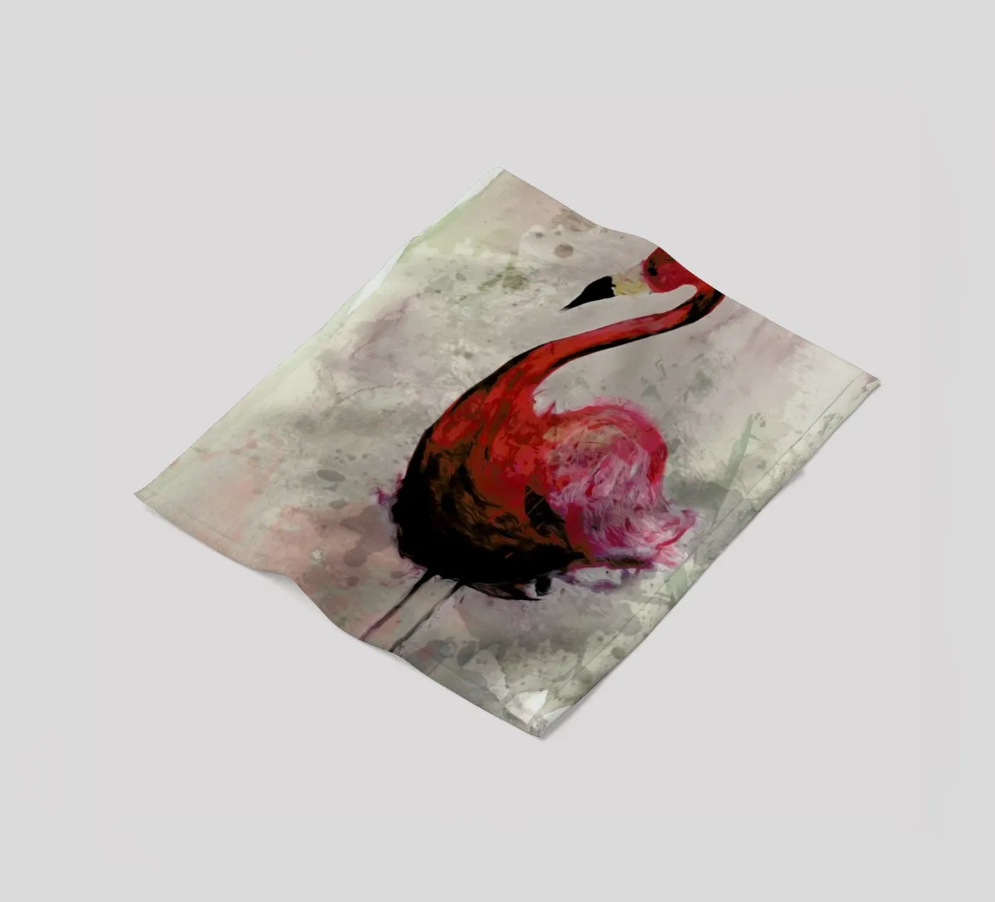 Flamingo Fleecedecke von Sabrina Ziegenhorn