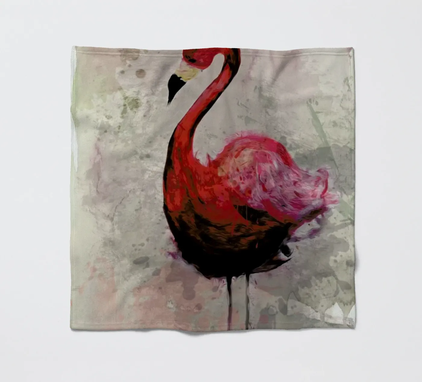 Flamingo Fleecedecke von Sabrina Ziegenhorn