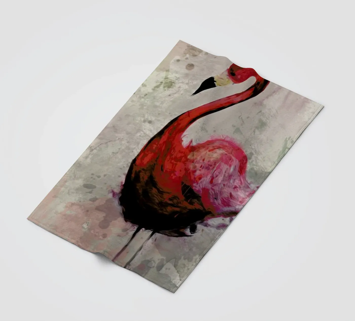 Flamingo Fleecedecke von Sabrina Ziegenhorn