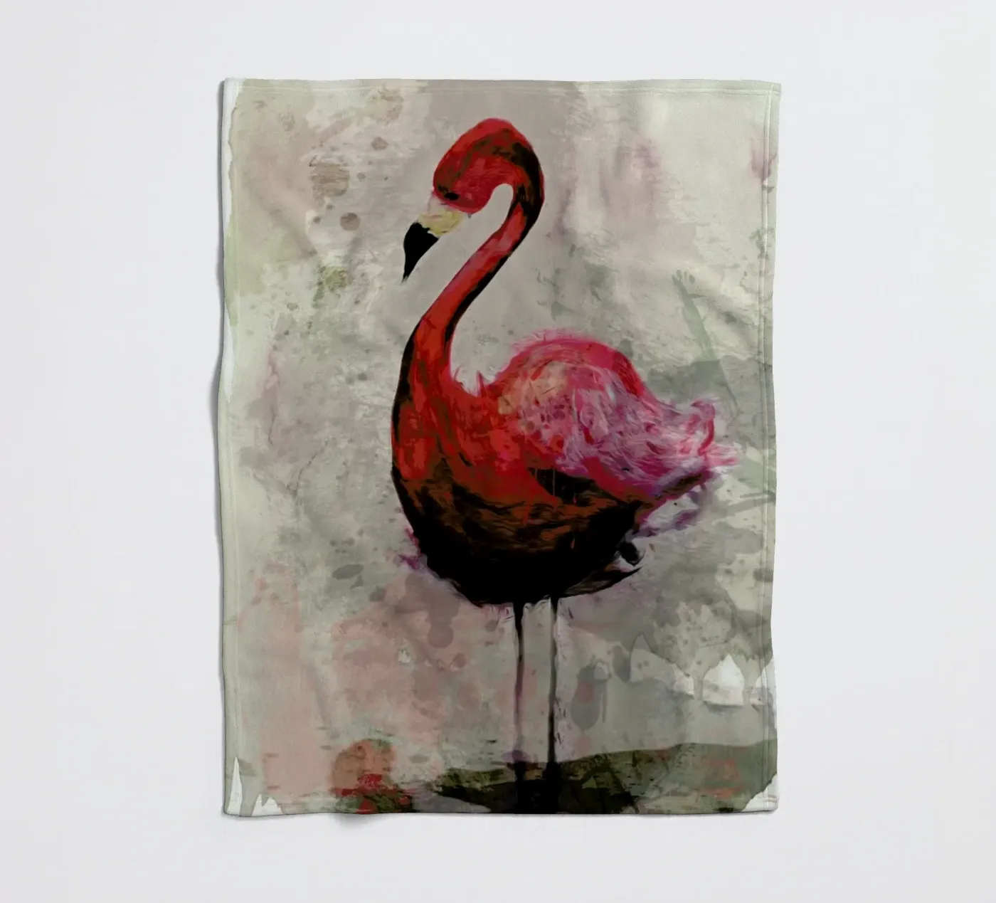 Flamingo Fleecedecke von Sabrina Ziegenhorn