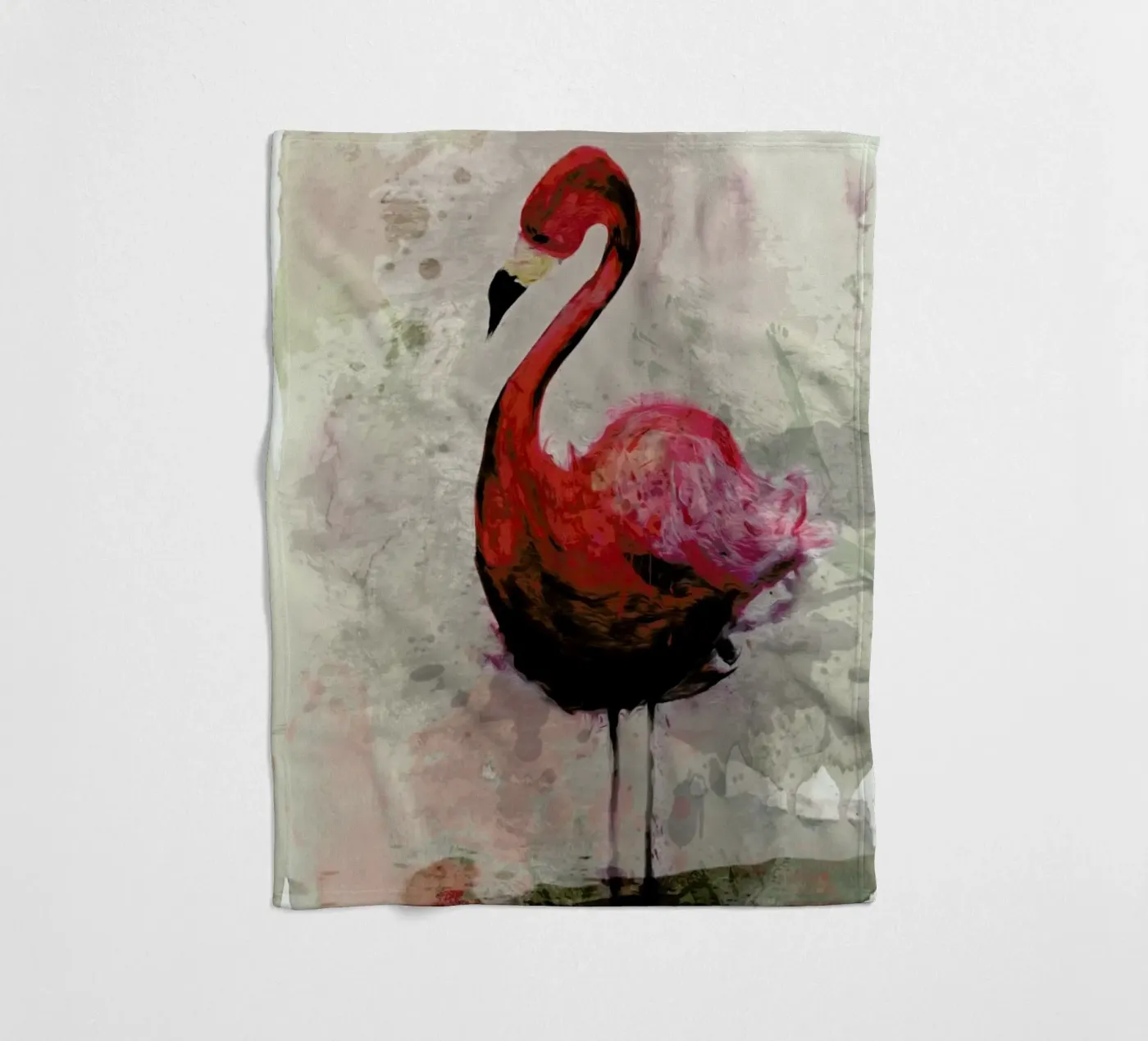 Flamingo Fleecedecke von Sabrina Ziegenhorn