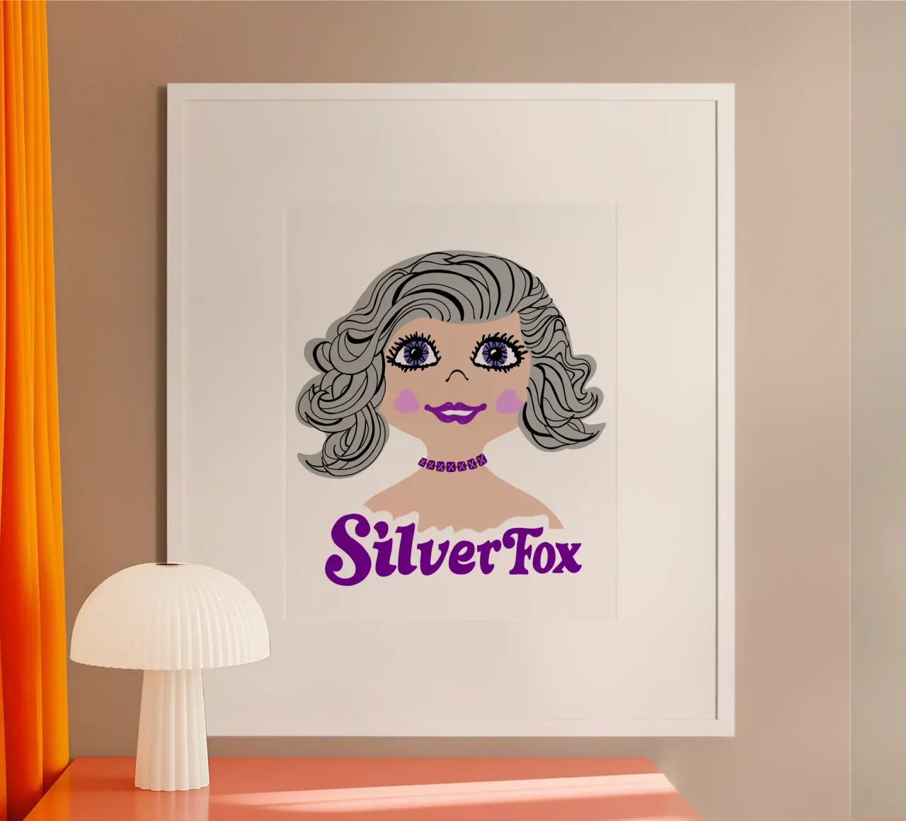 Grijs haar zilveren vos retro stijl hahnemühle van DYDesign