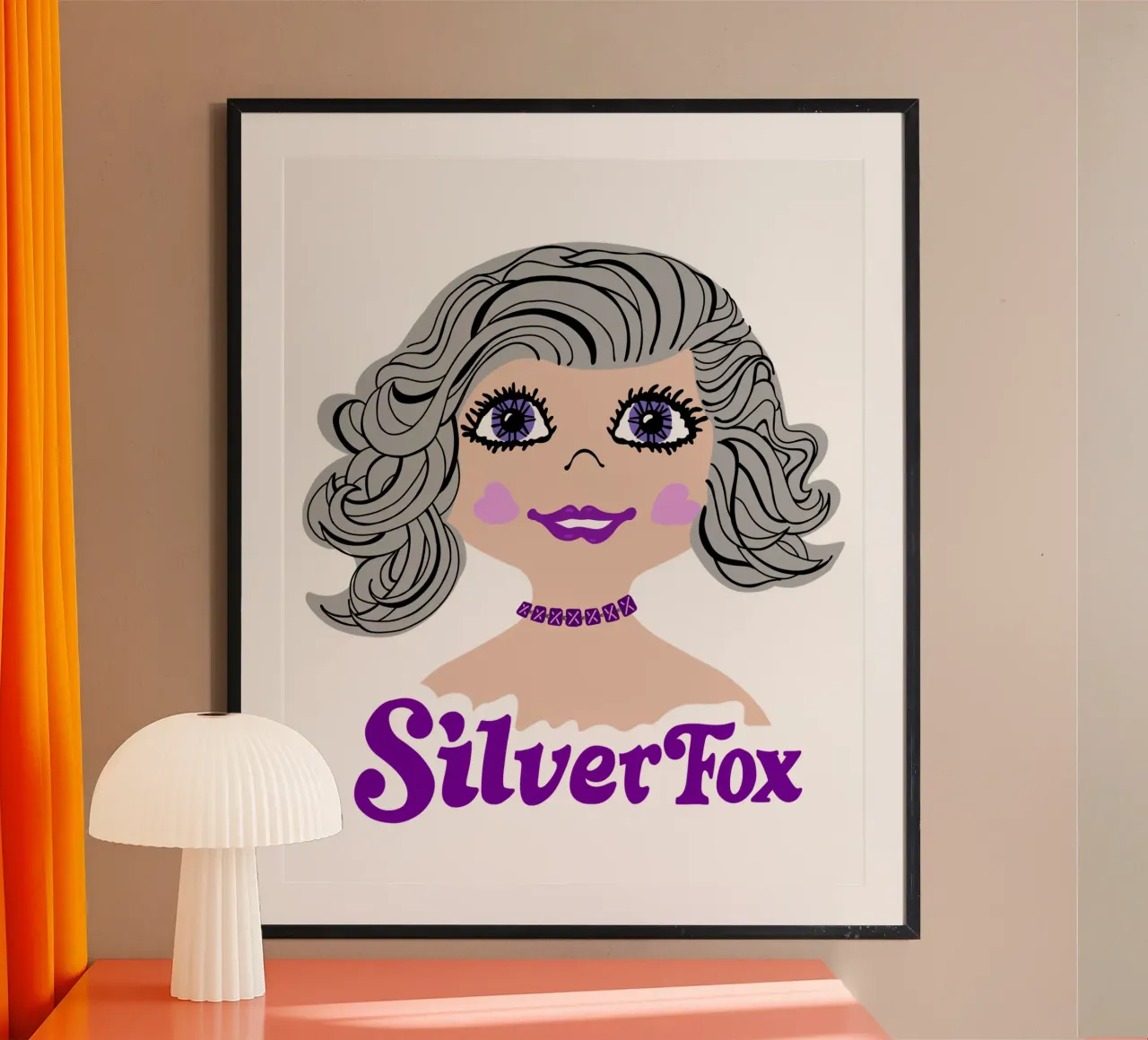 Grijs haar zilveren vos retro stijl hahnemühle van DYDesign