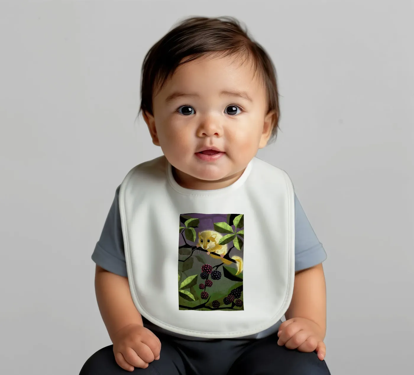 Haselmaus baby slabbetje van Sabrina Ziegenhorn