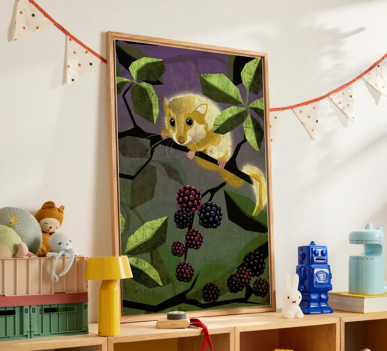 Haselmaus acrylic glass by Sabrina Ziegenhorn