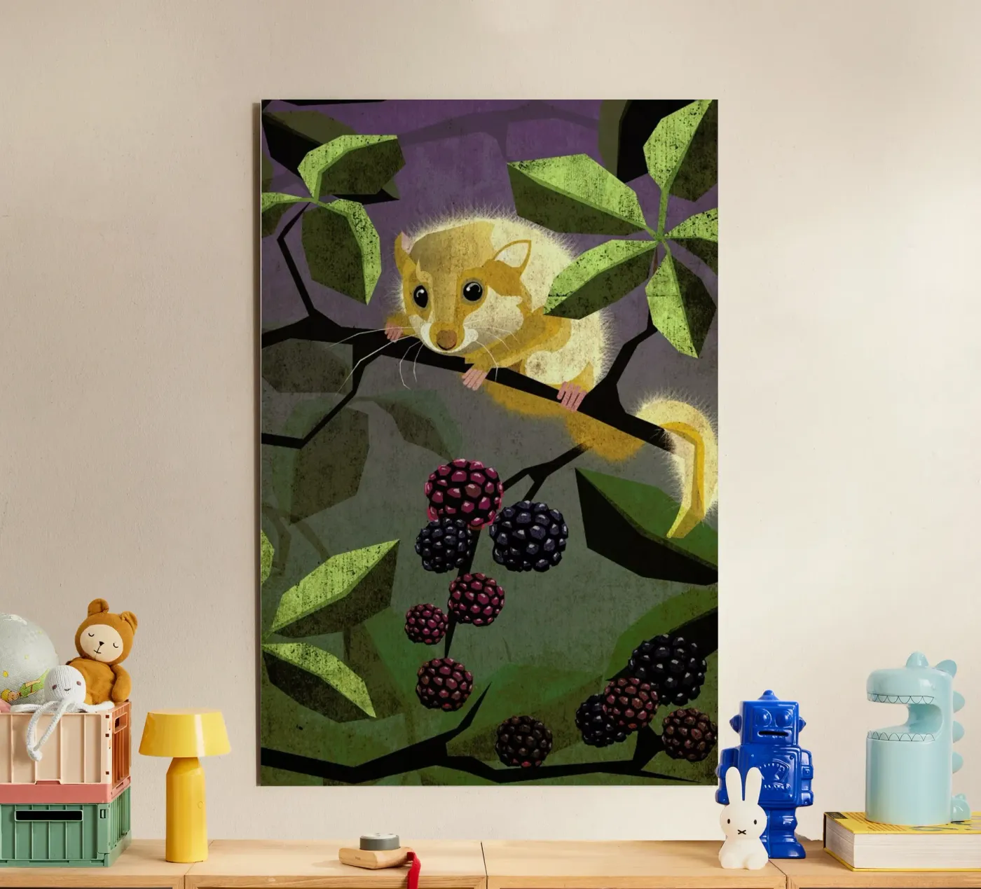 Haselmaus alluminio dibond da Sabrina Ziegenhorn