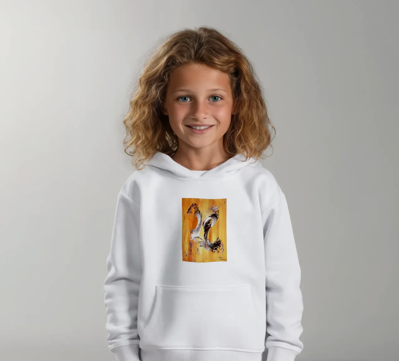 IDEAL GIFT 122 sweat à capuche enfant de Thierry Vobmann Abstract painting