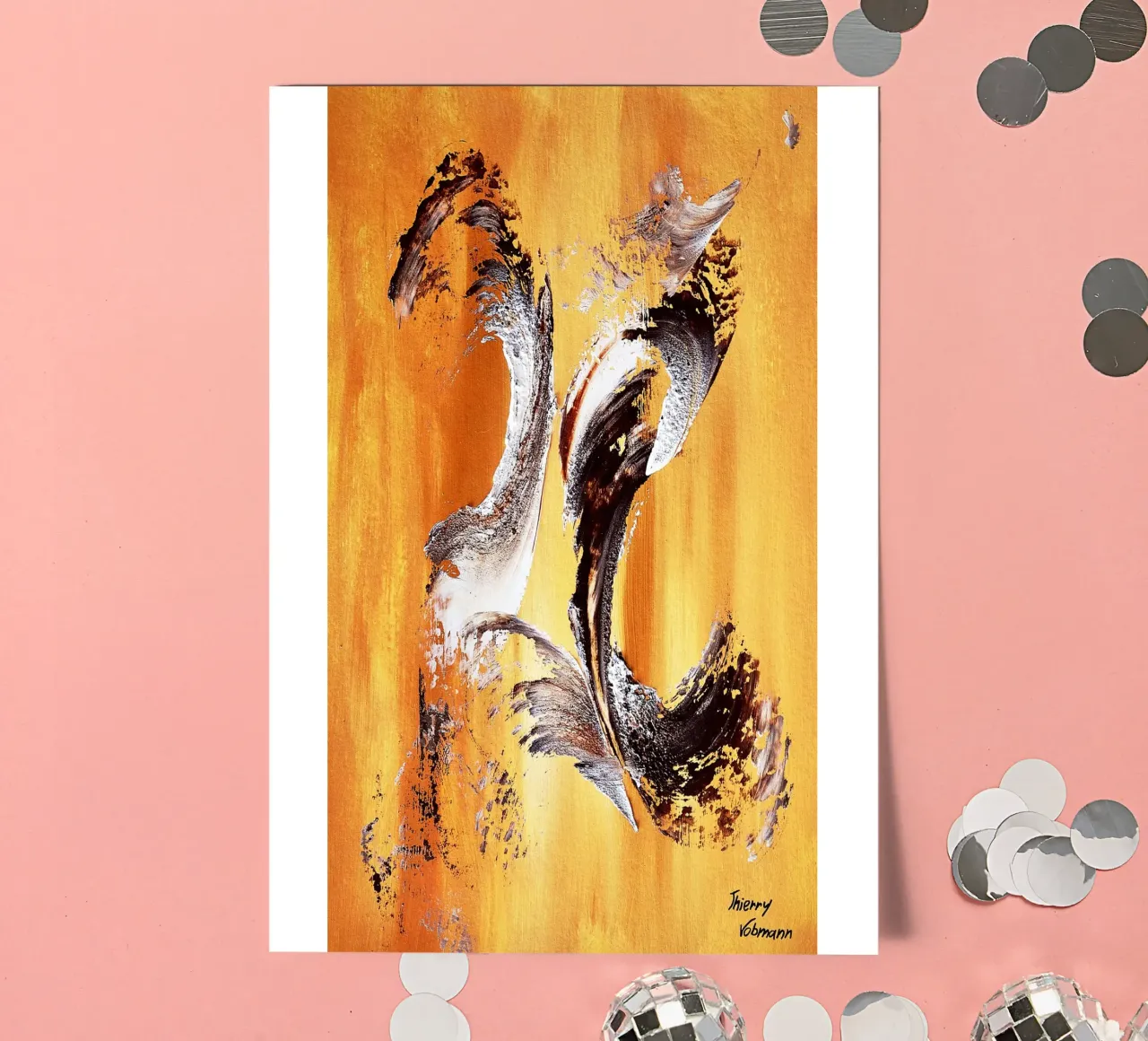 IDEAL GIFT 122 sticker sheet by Thierry Vobmann Abstract painting