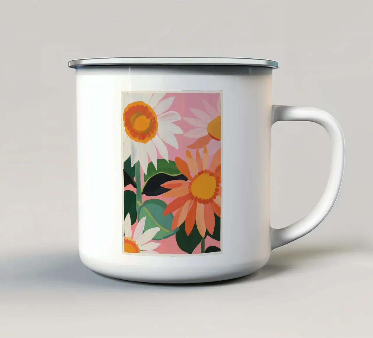 Girasoli 20 tazza in smalto da ThingDesign