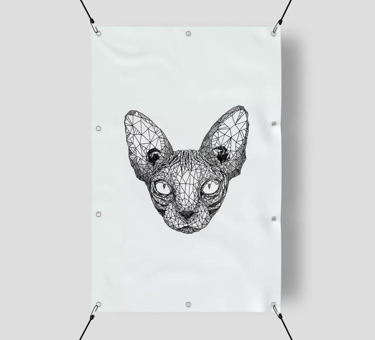 Sphynx Cat telo in pvc da Pen & Ink