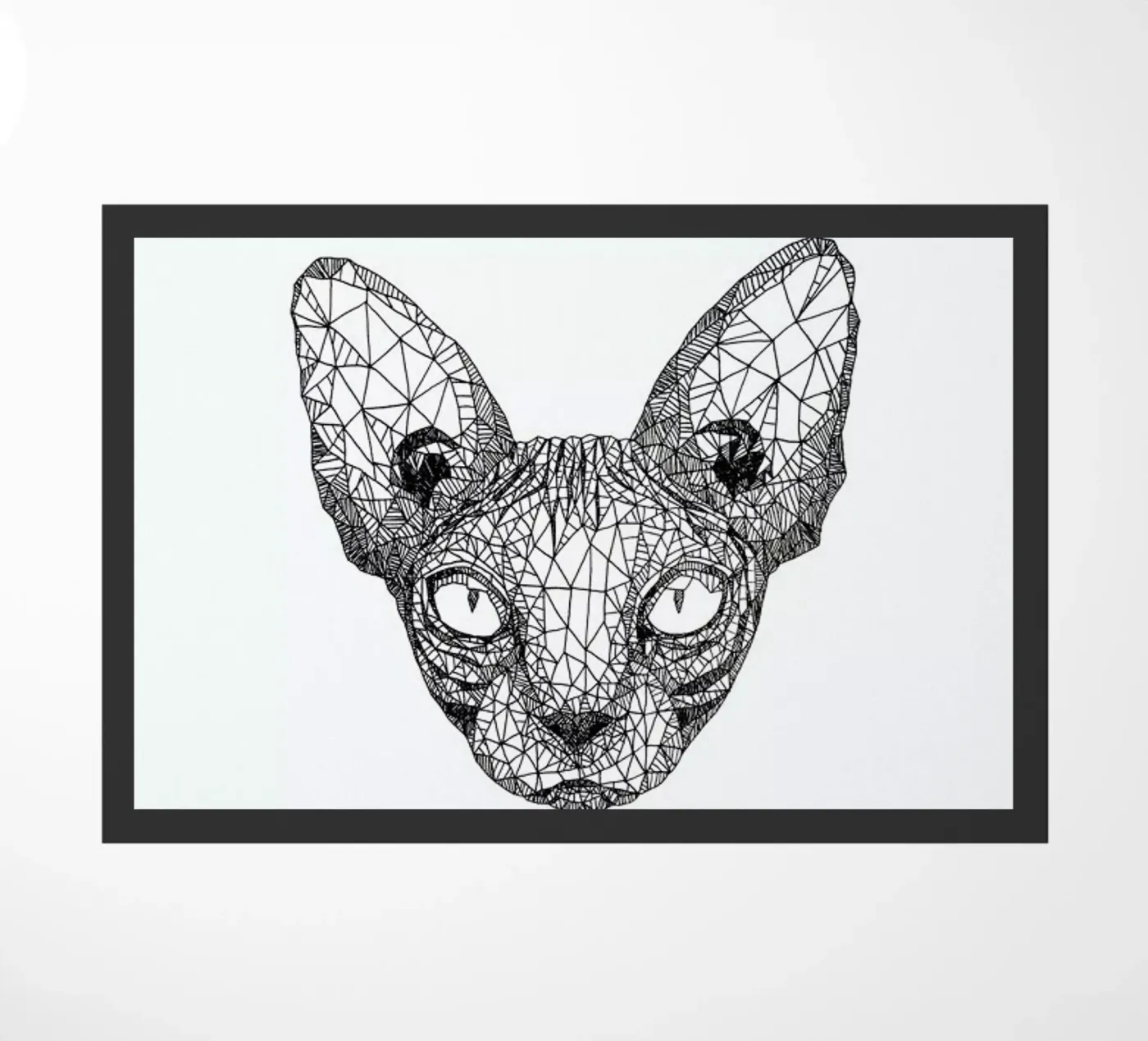 Sphynx Cat deurmat van Pen & Ink