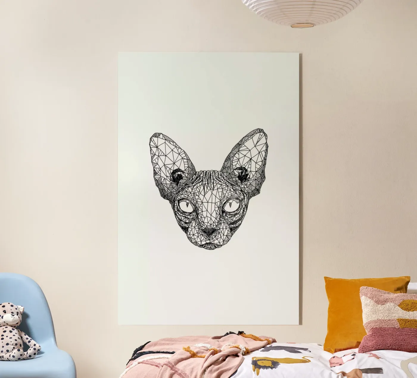 Sphynx Cat plexiglass da Pen & Ink