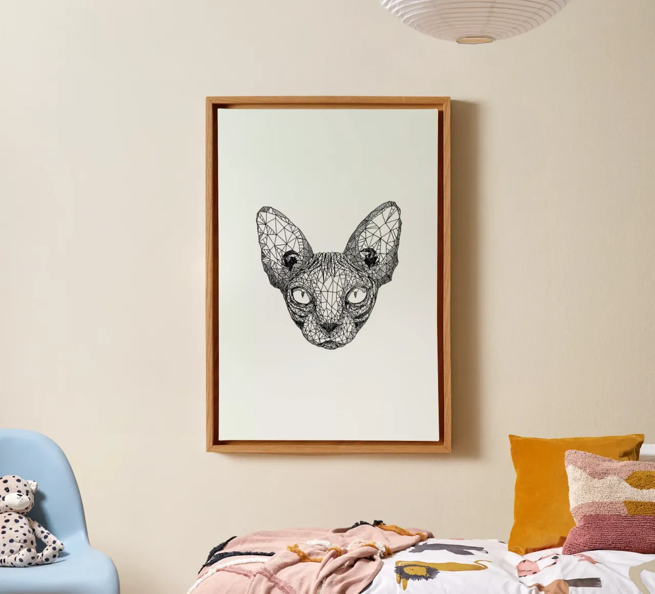 Sphynx Cat toile de Pen & Ink