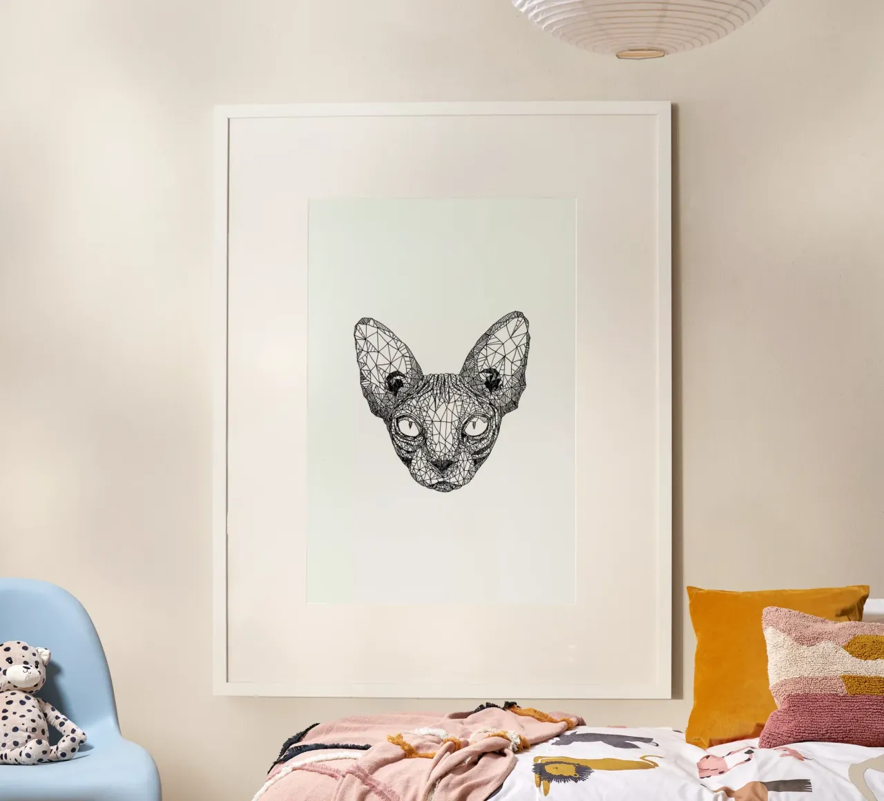 Sphynx Cat poster da Pen & Ink