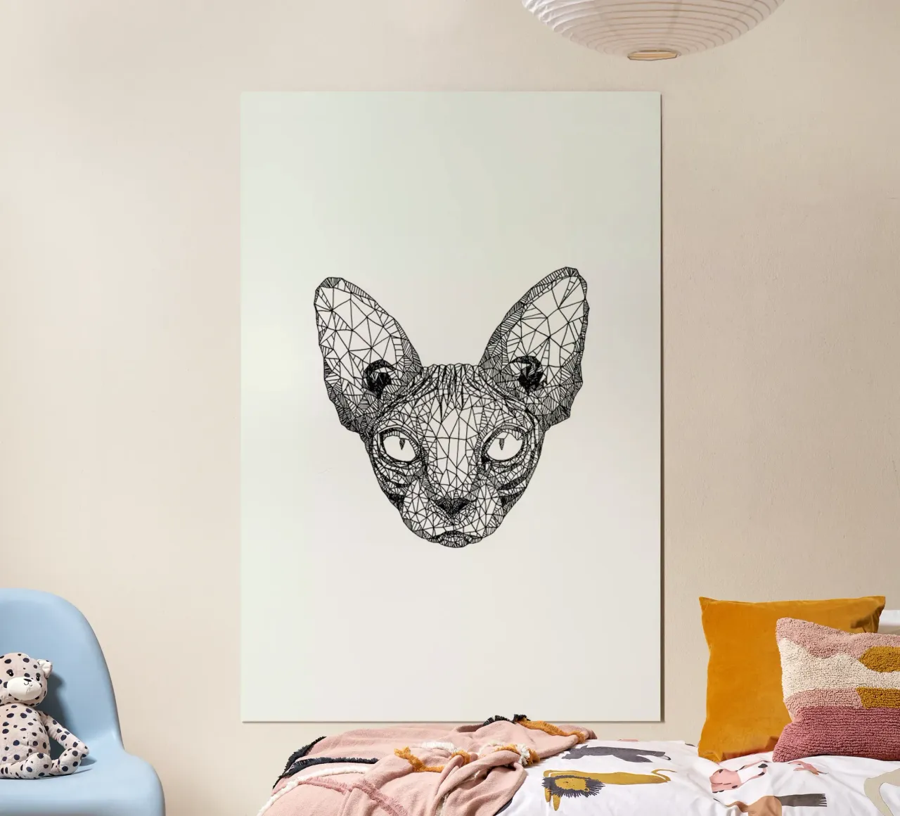 Sphynx Cat poster da Pen & Ink