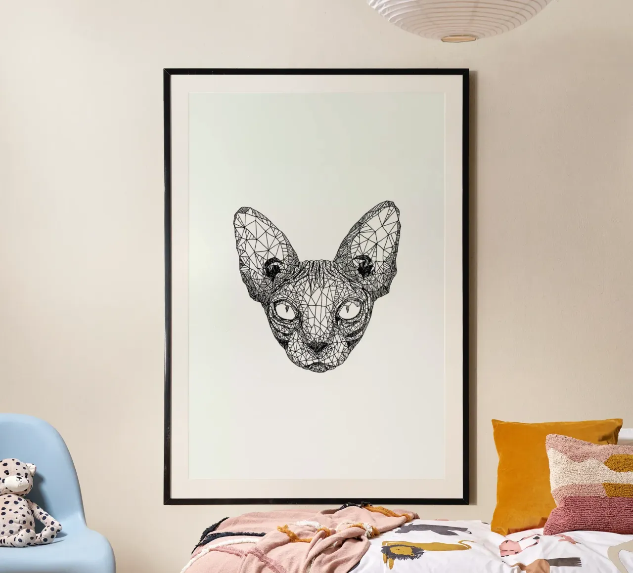 Sphynx Cat poster da Pen & Ink