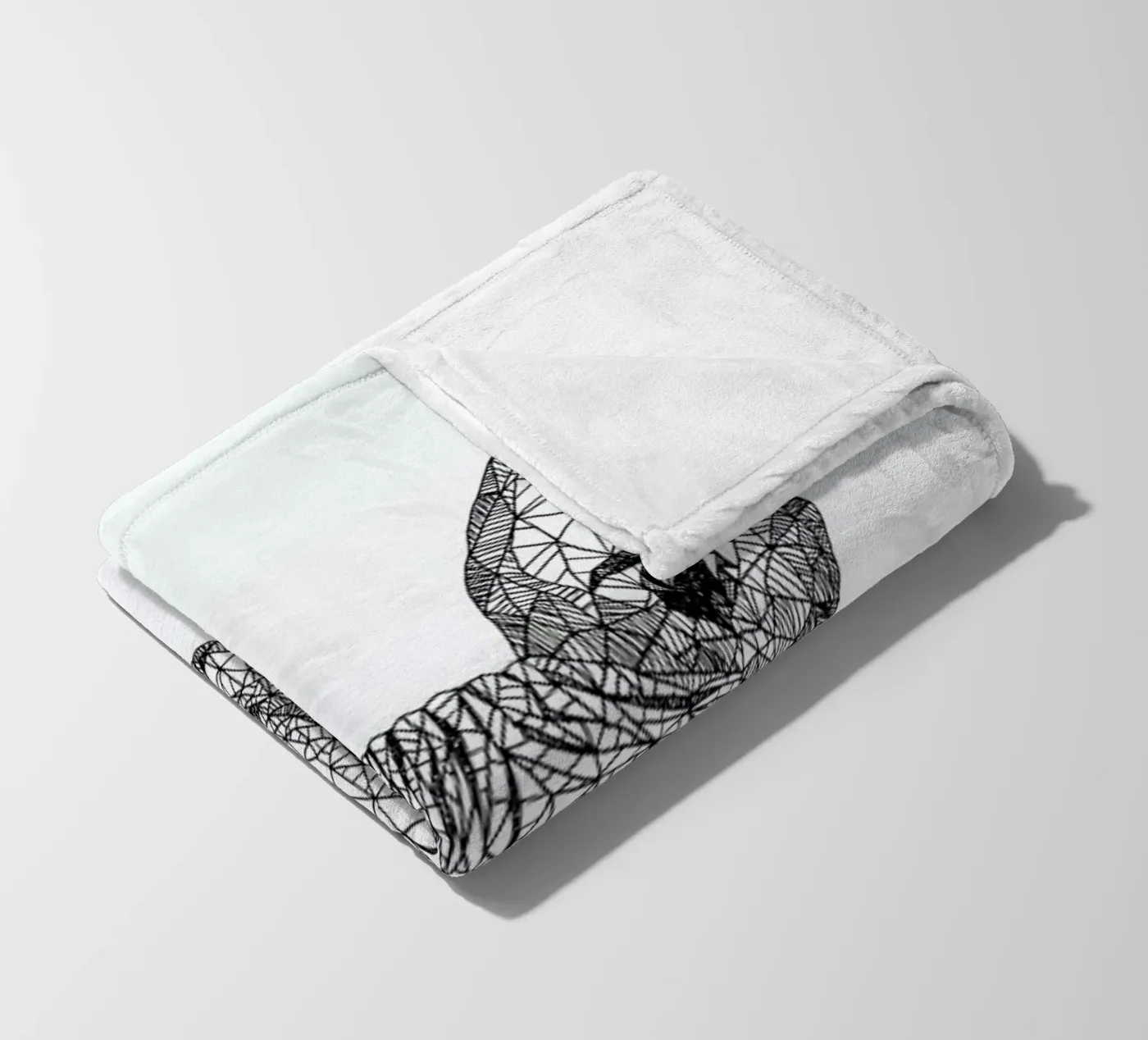 Sphynx Cat fleece blanket by Pen & Ink