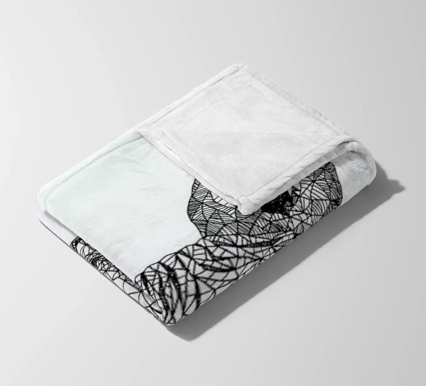 Sphynx Cat fleece blanket by Pen & Ink