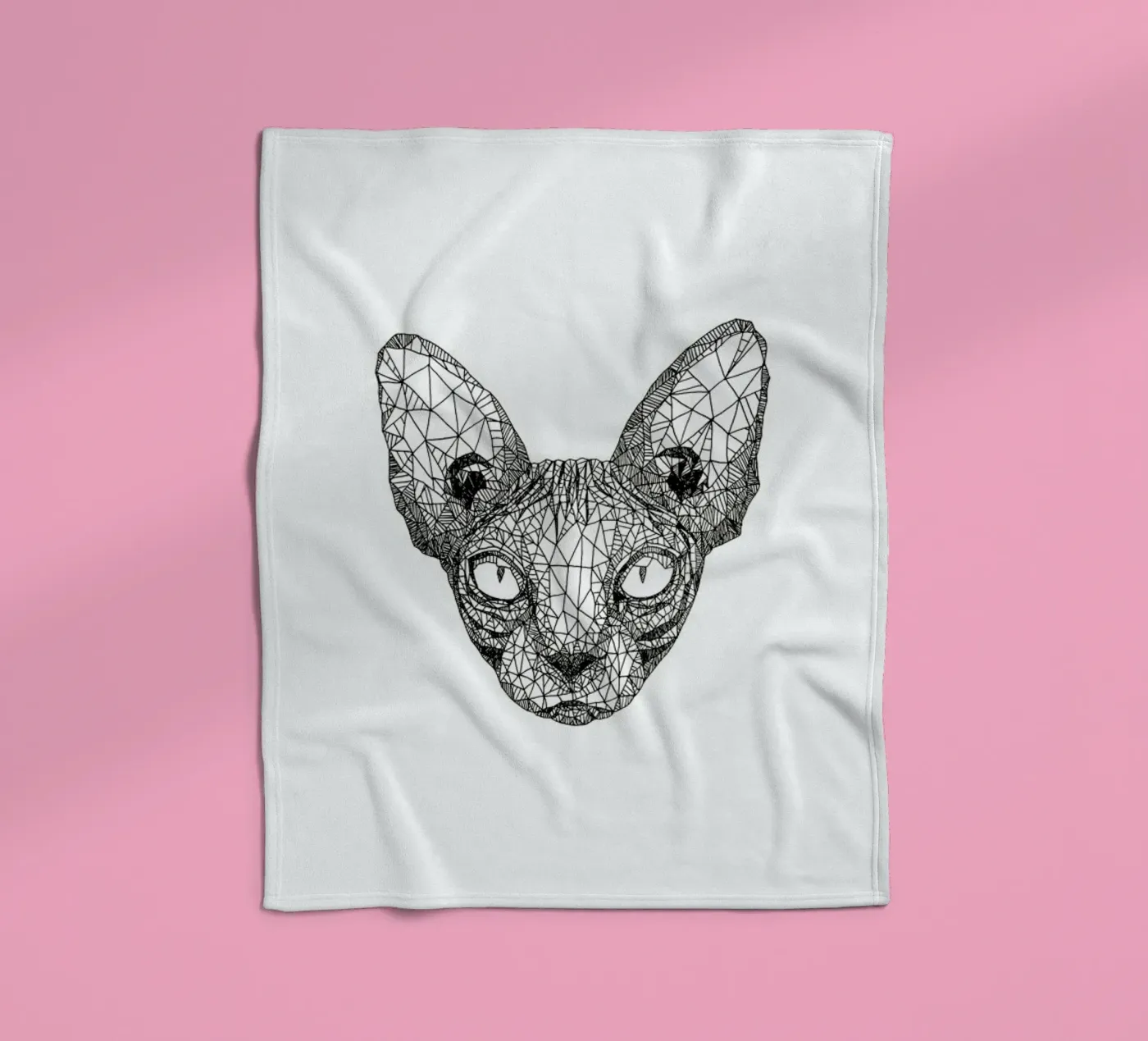 Sphynx Cat Fleecedecke von Pen & Ink