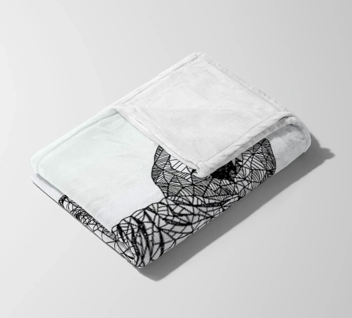 Sphynx Cat fleece blanket by Pen & Ink