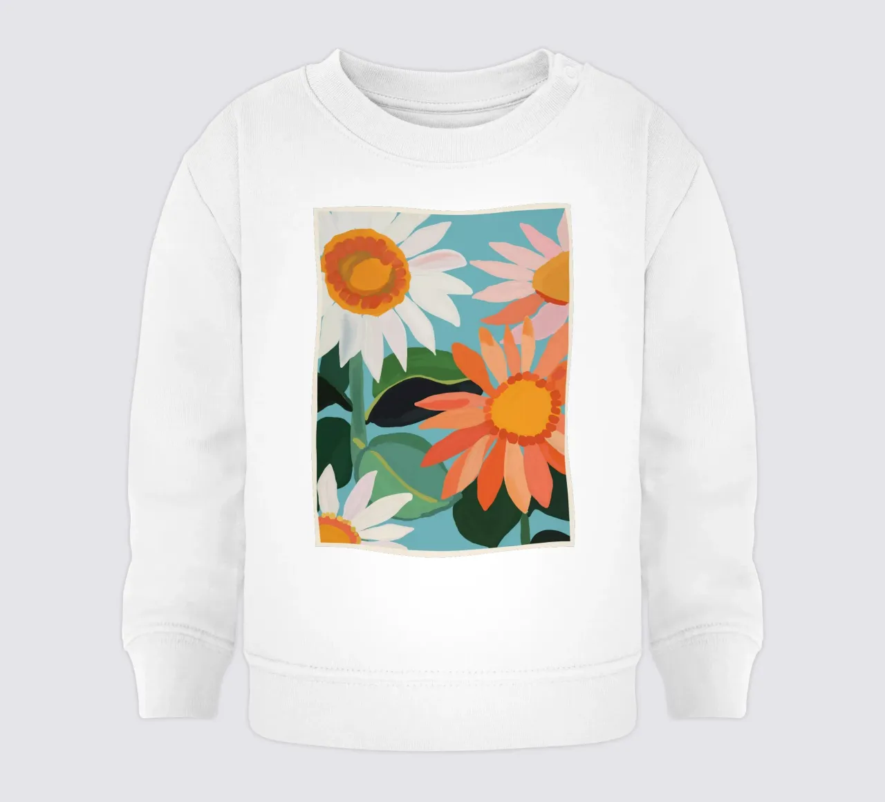 Girasoli 21 felpa neonato da ThingDesign