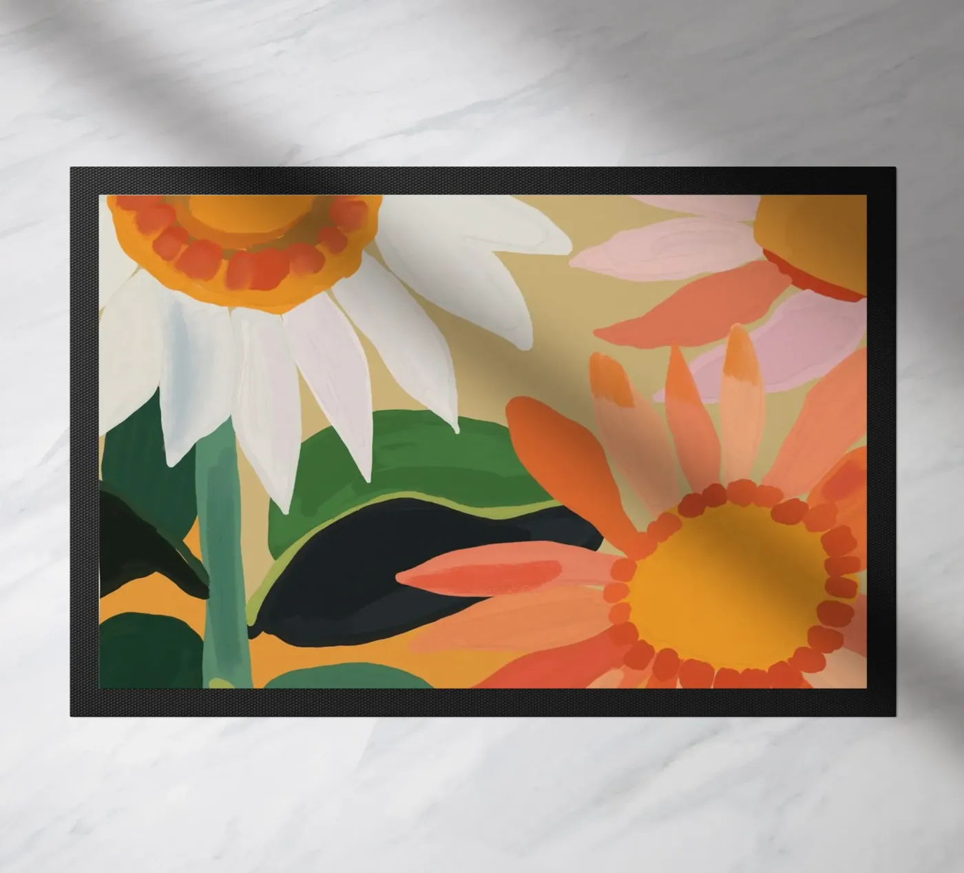 Sunflowers 22 doormat by ThingDesign