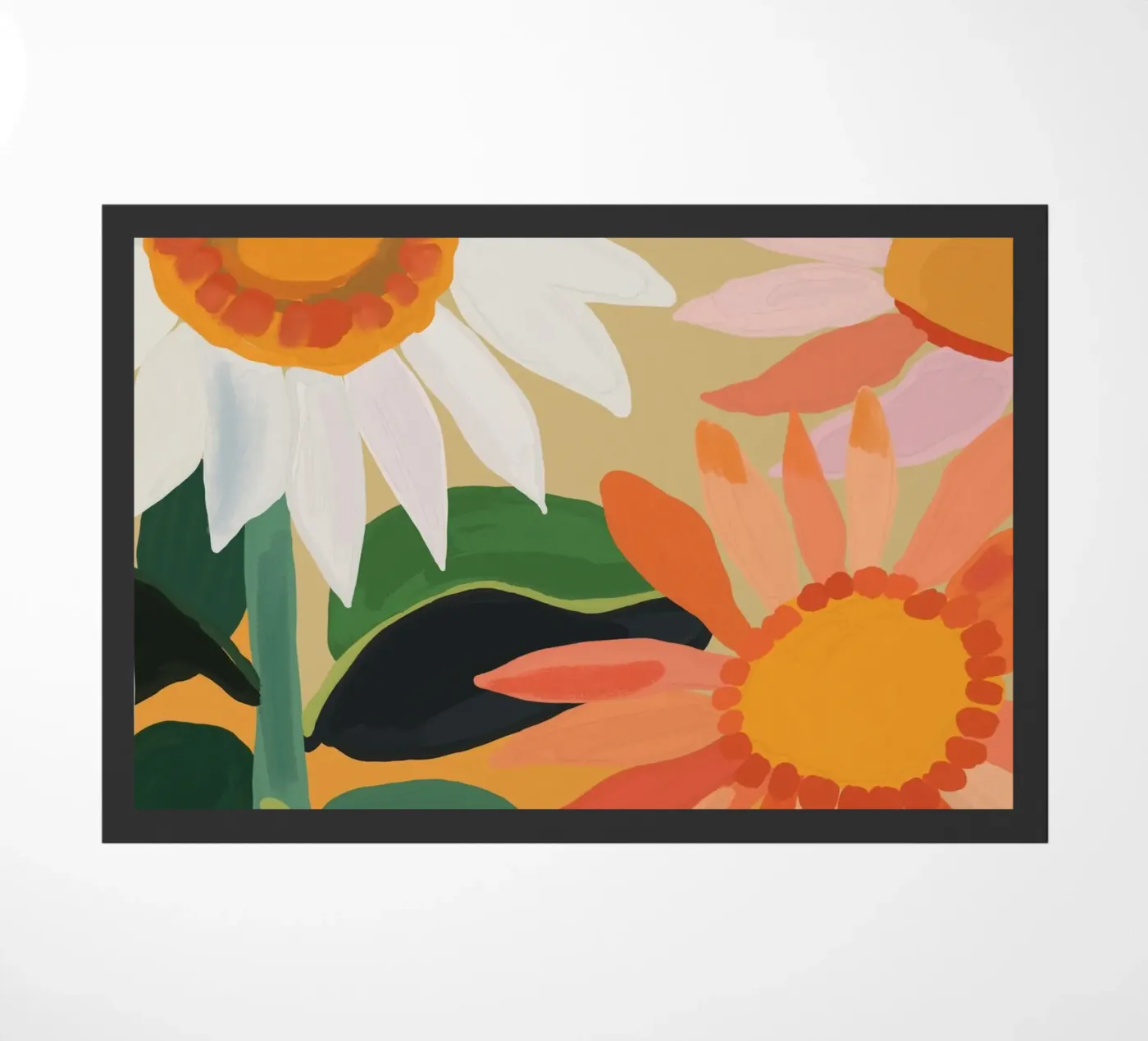 Sunflowers 22 doormat by ThingDesign