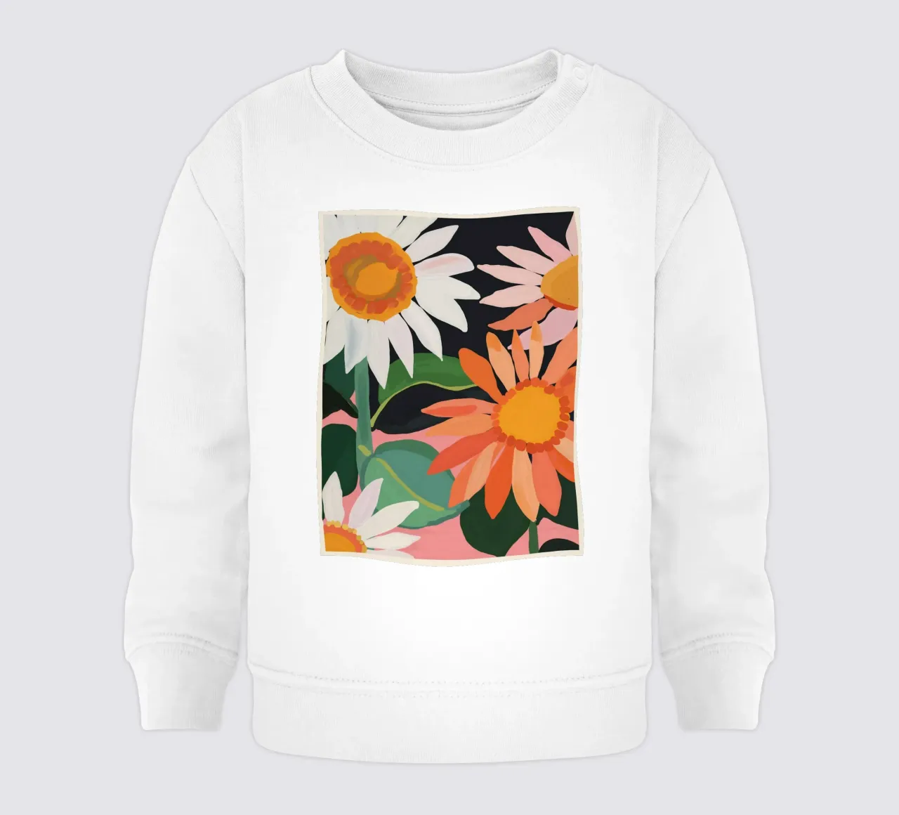 Girasoli 23 felpa neonato da ThingDesign