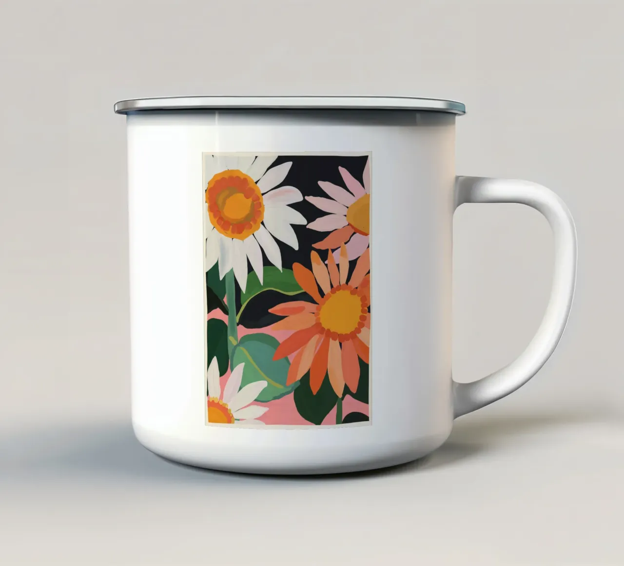 Girasoli 23 tazza in smalto da ThingDesign