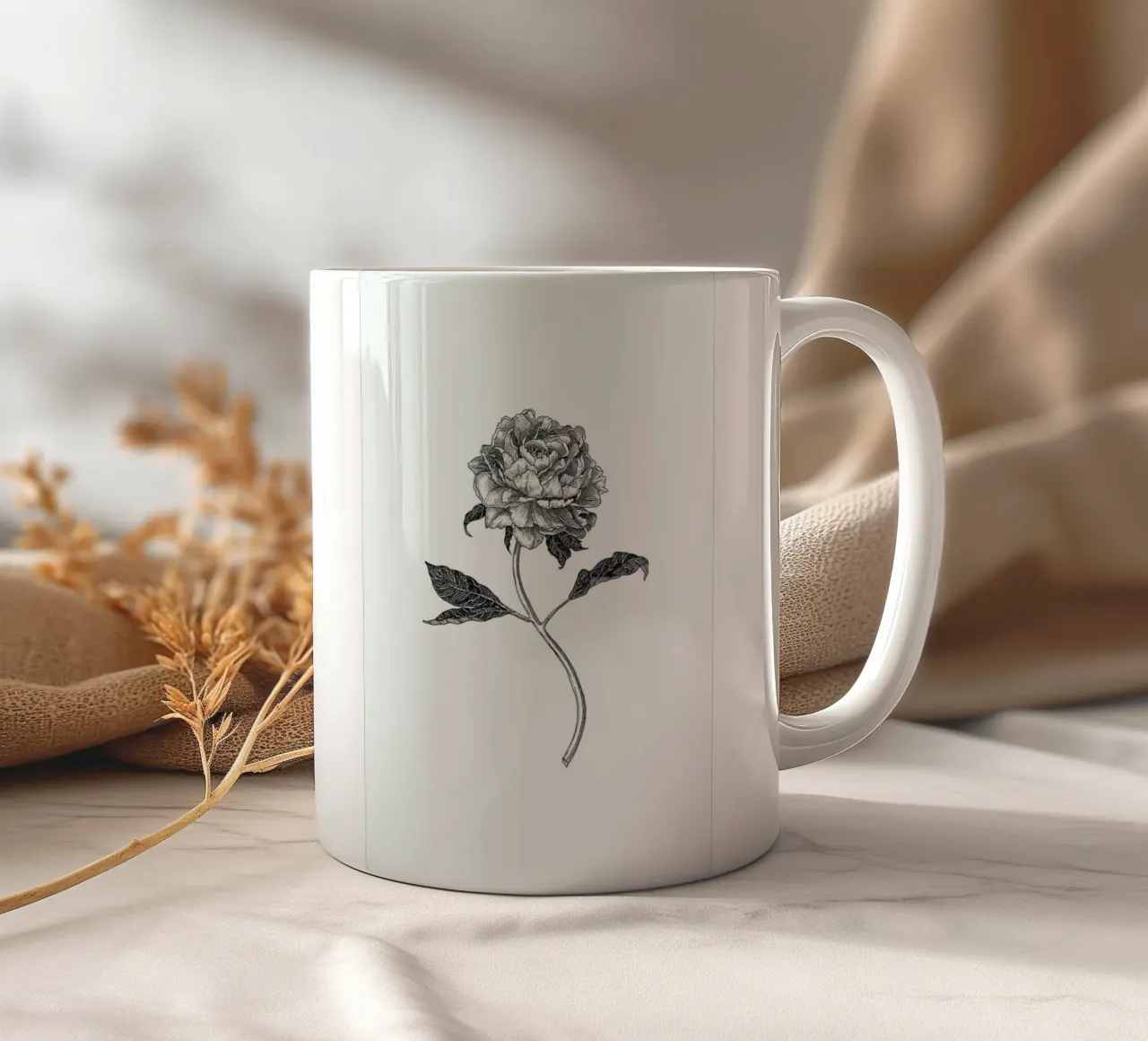 Peony tazza in ceramica da Pen & Ink