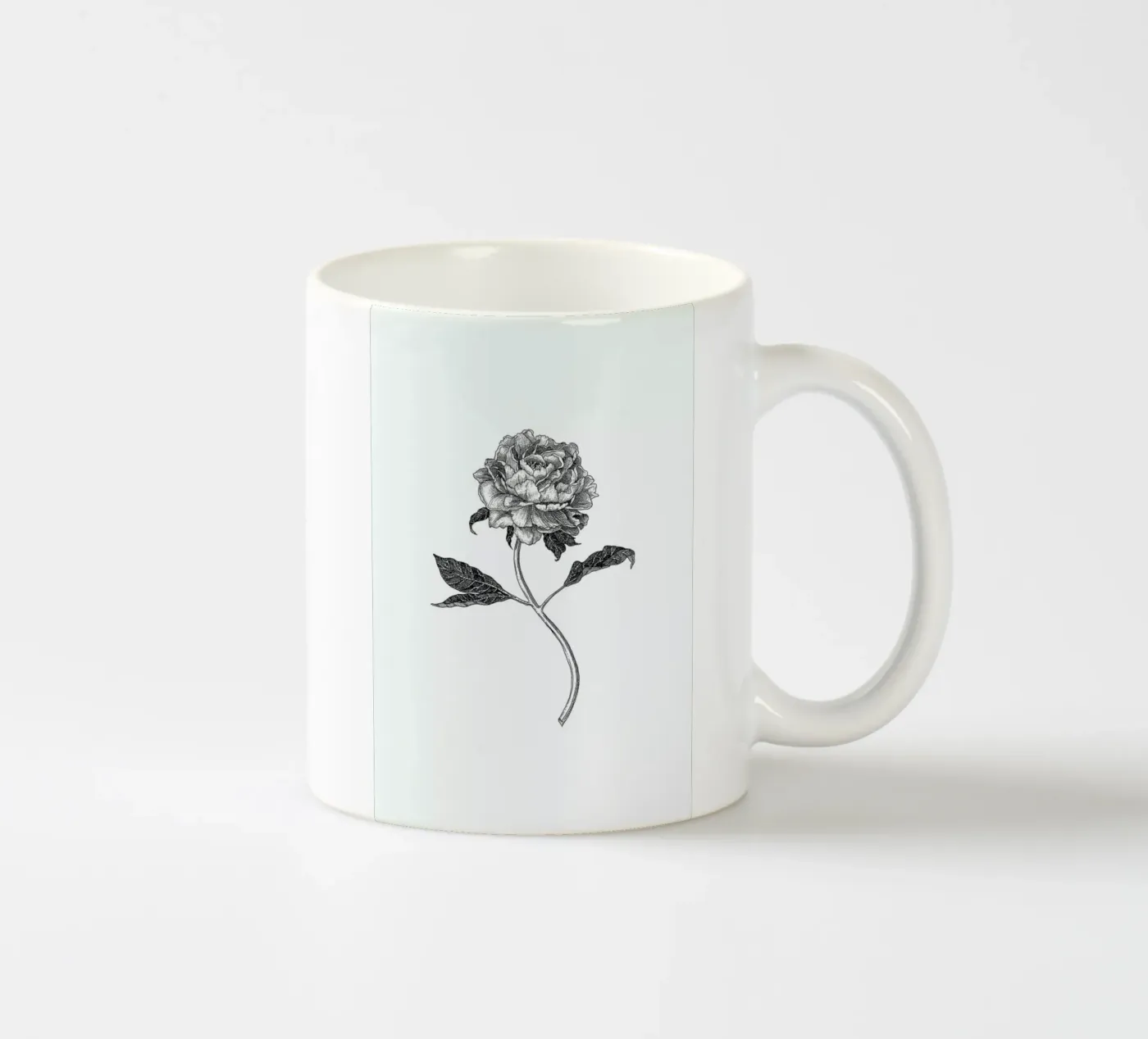 Peony ceramic mug by Pen & Ink