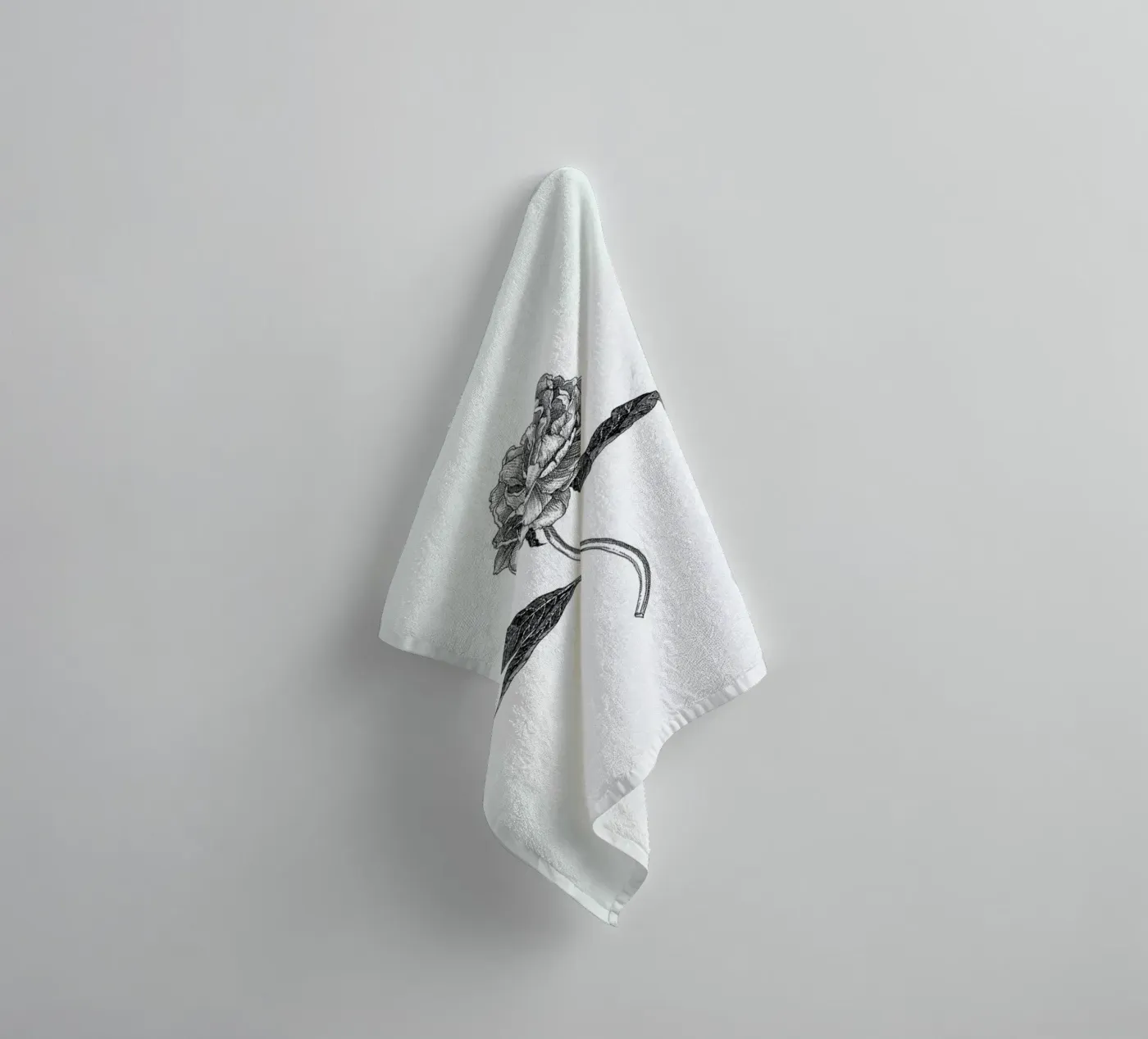 Peony badhanddoek van Pen & Ink