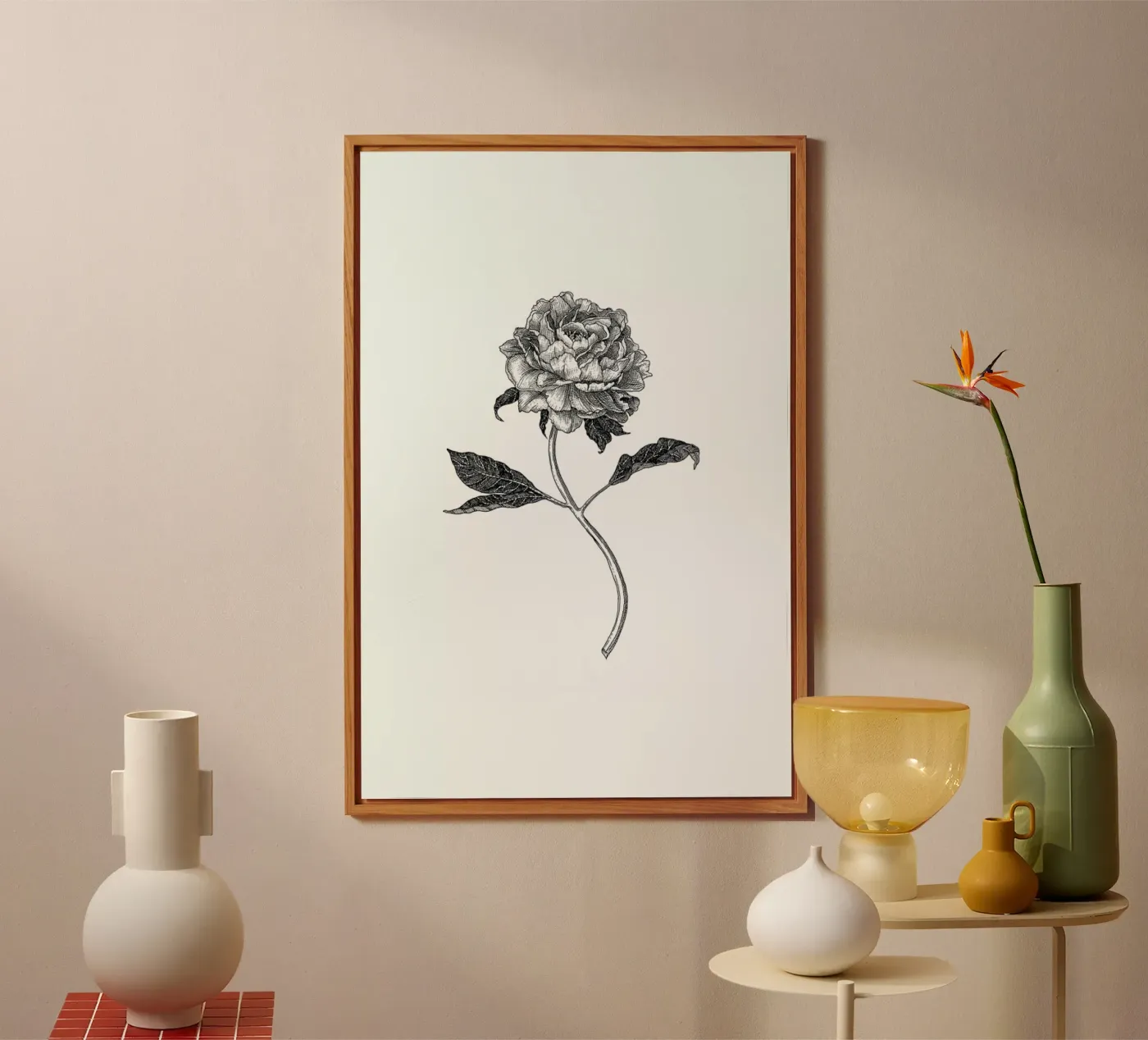 Peony pannello forex da Pen & Ink