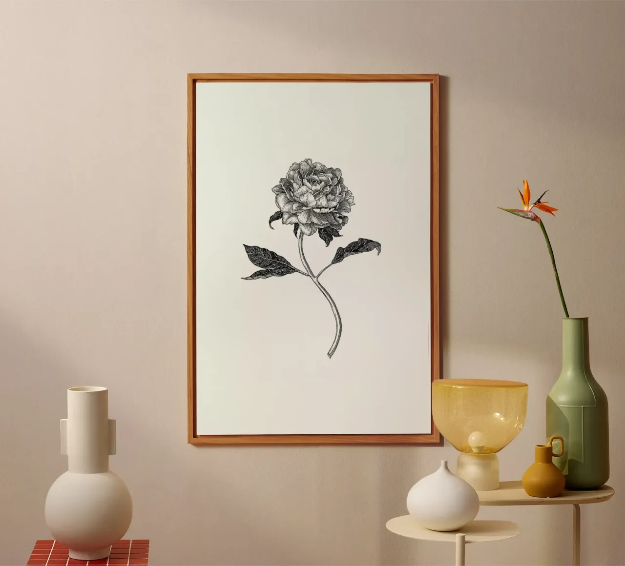 Peony forex plate by Pen & Ink