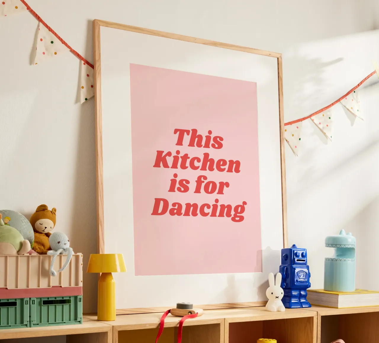 Questa cucina è per ballare (Sweet Pink Tone) poster da Paigaam Studio