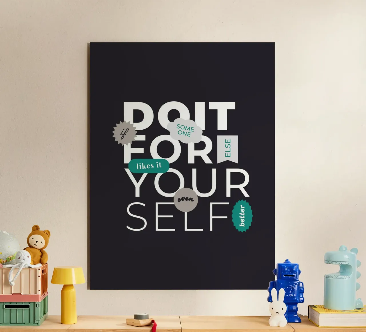 Do It For Yourself alluminio dibond da byh.illustration