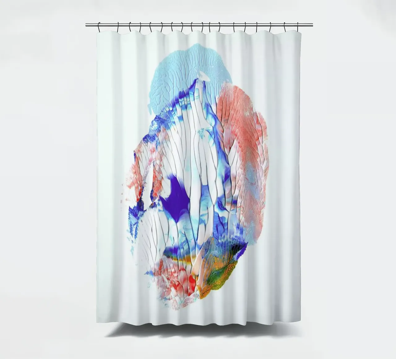 Holy Smudge (Blue&white) tenda da doccia da BlauMaschine