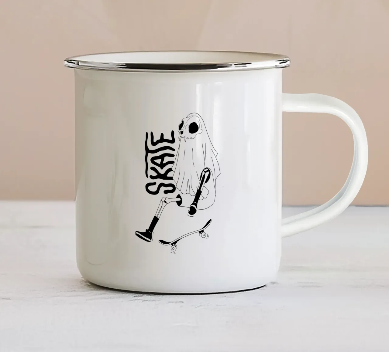 Ghost Rider tazza in smalto da byh.illustration