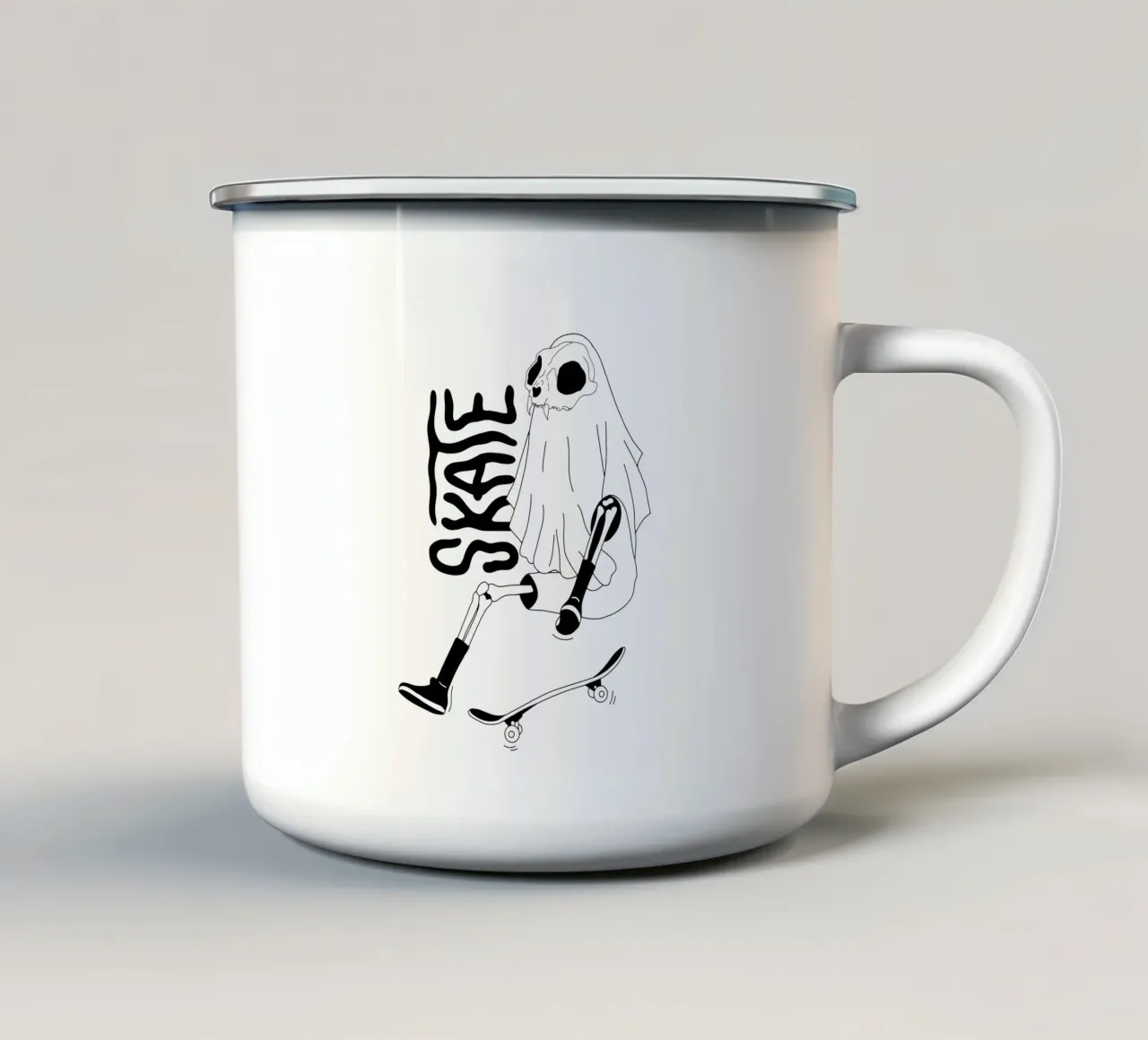 Ghost Rider tazza in smalto da byh.illustration