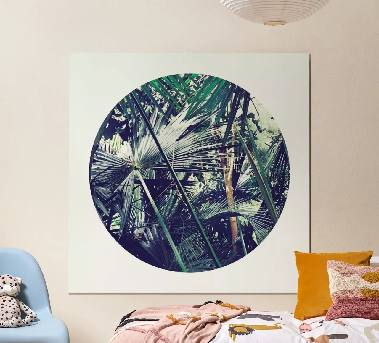 Into the Tropics (Green) poster con telaio in plastica da BlauMaschine