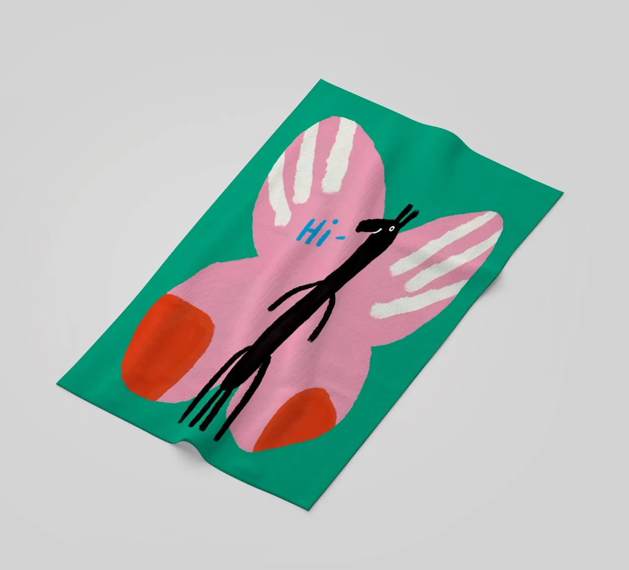 Hi butterfly beach towel by bueronoull